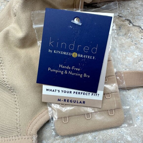 Kindred Bravely Womens Hands-Free Pumping & Nursing Bra M-Regular 34B-DD Beige - Picture 7 of 9